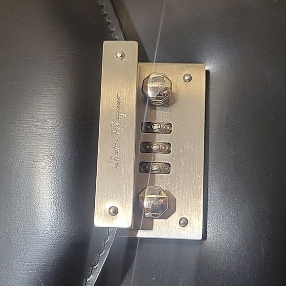 Salvatore Ferragamo Black Leather Briefcase - Picture 2 of 11